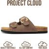 image:imageProject Cloud 100 Genuine Leather Sandals Women Footwear  Lightweight Womens Sandals with Memory Foam Insole amp Natural Cork Footbed Beach Essentials Slides for Women Venita StudMushroom