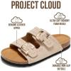 image:imageProject Cloud 100 Genuine Leather Sandals Women Footwear  Lightweight Womens Sandals with Memory Foam Insole amp Natural Cork Footbed Beach Essentials Slides for Women Venita StudSand