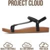 image:imageProject Cloud Sandals Women  Strappy Adjustable Womens Sandals with Plush Insole  Lightweight amp Non Slip Women Footwear  Everyday Wear Womens Shoes BrandyBlack