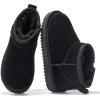 image:imageProject Cloud 100 Genuine Leather Girls Boots  Water Resistant amp Lightweight Ankle Boots with Memory Foam  Cozy amp Fur Non Slip Kids Boots for Girls amp Boys Perfect for FallBlack