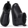 image:imageProject Cloud 100 Genuine Leather Girls Boots  Water Resistant amp Lightweight Ankle Boots with Memory Foam  Cozy amp Fur Non Slip Kids Boots for Girls amp Boys Perfect for FallBlack Leather