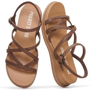 image:imageProject Cloud Wedge Sandals Women Footwear  Comfortable Soft amp Plush Insole Boho Strappy Womens Sandals 2026 with Lightweight and NonSlip Durable Oustole NICEWhiskey