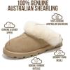 image:imageProject Cloud 100 Genuine Leather amp Australian Shearling Slippers for Women  Cozy Memory Foam Womens Slippers HedyBeige