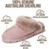image:imageProject Cloud 100 Genuine Leather amp Australian Shearling Slippers for Women  Cozy Memory Foam Womens Slippers HedyDusty Pink Suede