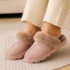 image:imageProject Cloud 100 Genuine Leather amp Australian Shearling Slippers for Women  Cozy Memory Foam Womens Slippers HedyDusty Pink Suede