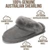 image:imageProject Cloud 100 Genuine Leather amp Australian Shearling Slippers for Women  Cozy Memory Foam Womens Slippers HedyGrey