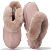 image:imageProject Cloud 100 Genuine Leather amp Australian Shearling Slippers for Women  Cozy Memory Foam Womens Slippers HedyDusty Pink Suede
