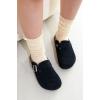 image:imageProject Cloud 100 Genuine Leather Footbed Clogs for Women  Memory Foam Arch Support Slippers for Women  Trendy Slipons Womens Mules amp Clogs Sandals BentonNavy Suede