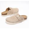 image:imageProject Cloud 100 Genuine Leather Footbed Clogs for Women  Memory Foam Arch Support Slippers for Women  Trendy Slipons Womens Mules amp Clogs Sandals BentonSand Suede