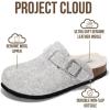 image:imageProject Cloud 100 Genuine Leather Footbed Clogs for Women  Memory Foam Arch Support Slippers for Women  Trendy Slipons Womens Mules amp Clogs Sandals BentonNatural Wool