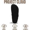 image:imageProject Cloud 100 Genuine Leather Footbed Clogs for Women  Memory Foam Arch Support Slippers for Women  Trendy Slipons Womens Mules amp Clogs Sandals BentonBlack Suede