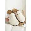 image:imageProject Cloud 100 Genuine Leather Footbed Clogs for Women  Memory Foam Arch Support Slippers for Women  Trendy Slipons Womens Mules amp Clogs Sandals BentonOffwhite