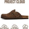 image:imageProject Cloud 100 Genuine Leather Footbed Clogs for Women  Memory Foam Arch Support Slippers for Women  Trendy Slipons Womens Mules amp Clogs Sandals BentonDark Brown Leopard