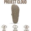 image:imageProject Cloud 100 Genuine Leather Footbed Clogs for Women  Memory Foam Arch Support Slippers for Women  Trendy Slipons Womens Mules amp Clogs Sandals BentonDark Grey Suede