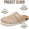 image:imageProject Cloud 100 Genuine Leather Footbed Clogs for Women  Memory Foam Arch Support Slippers for Women  Trendy Slipons Womens Mules amp Clogs Sandals BentonSand Suede