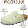 image:imageProject Cloud 100 Genuine Leather Footbed Clogs for Women  Memory Foam Arch Support Slippers for Women  Trendy Slipons Womens Mules amp Clogs Sandals BentonSage Suede