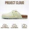 image:imageProject Cloud 100 Genuine Leather Footbed Clogs for Women  Memory Foam Arch Support Slippers for Women  Trendy Slipons Womens Mules amp Clogs Sandals BentonSage Suede