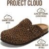 image:imageProject Cloud 100 Genuine Leather Footbed Clogs for Women  Memory Foam Arch Support Slippers for Women  Trendy Slipons Womens Mules amp Clogs Sandals BentonDark Brown Leopard