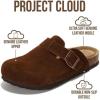 image:imageProject Cloud 100 Genuine Leather Footbed Clogs for Women  Memory Foam Arch Support Slippers for Women  Trendy Slipons Womens Mules amp Clogs Sandals BentonCacao Suede