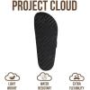 image:imageProject Cloud 100 Genuine Leather Footbed Clogs for Women  Memory Foam Arch Support Slippers for Women  Trendy Slipons Womens Mules amp Clogs Sandals BentonBlack Distressed