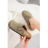 image:imageProject Cloud 100 Genuine Leather Footbed Clogs for Women  Memory Foam Arch Support Slippers for Women  Trendy Slipons Womens Mules amp Clogs Sandals BentonTaupe Suede