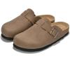 image:imageProject Cloud 100 Genuine Leather Footbed Clogs for Women  Memory Foam Arch Support Slippers for Women  Trendy Slipons Womens Mules amp Clogs Sandals BentonTan