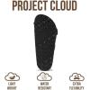 image:imageProject Cloud 100 Genuine Leather Beach Sandals Women with Lightweight amp Comfortable Slides for Women  Non Slip Big Buckle with Memory Foam Slingback Womens Sandals GardaBlack  Rose Gold Buckle