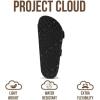 image:imageProject Cloud 100 Genuine Leather Beach Sandals Women with Lightweight amp Comfortable Slides for Women  Non Slip Big Buckle with Memory Foam Slingback Womens Sandals GardaTan  Rose Gold Buckle