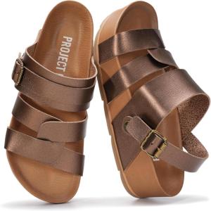 image:imageProject Cloud Platform Sandals Women  Strappy Wedges with Comfortable Plush amp Soft Insole  Lightweight amp Non Slip Platform Sandals for Women Footwear ProudBrown Quartz