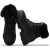 image:imageProject Cloud Snow Boots for Women Waterproof Genuine Leather 25 Platform Wedge Boots  Memory Foam Fur Boots Winters Boots for Women NonSlip Rain Boots Womens Snow Boots LydiaBlack