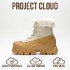 image:imageProject Cloud Snow Boots for Women Waterproof Genuine Leather 25 Platform Wedge Boots  Memory Foam Fur Boots Winters Boots for Women NonSlip Rain Boots Womens Snow Boots LydiaCamel