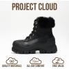 image:imageProject Cloud Snow Boots for Women Waterproof Genuine Leather 25 Platform Wedge Boots  Memory Foam Fur Boots Winters Boots for Women NonSlip Rain Boots Womens Snow Boots LydiaBlack
