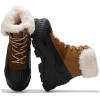 image:imageProject Cloud Snow Boots for Women Waterproof Genuine Leather 25 Platform Wedge Boots  Memory Foam Fur Boots Winters Boots for Women NonSlip Rain Boots Womens Snow Boots LydiaBrown