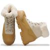 image:imageProject Cloud Snow Boots for Women Waterproof Genuine Leather 25 Platform Wedge Boots  Memory Foam Fur Boots Winters Boots for Women NonSlip Rain Boots Womens Snow Boots LydiaCamel