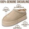 image:imageProject Cloud 100 Genuine Leather Platform Slippers for Women  Soft Memory Foam Womens Slippers amp Supportive Clogs for Women 2026  Cozy Stylish Everyday Footwear SayreSand Suede