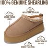 image:imageProject Cloud 100 Genuine Leather Platform Slippers for Women  Soft Memory Foam Womens Slippers amp Supportive Clogs for Women 2026  Cozy Stylish Everyday Footwear SayreWheat