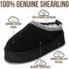 image:imageProject Cloud 100 Genuine Leather Platform Slippers for Women  Soft Memory Foam Womens Slippers amp Supportive Clogs for Women 2026  Cozy Stylish Everyday Footwear SayreBlack