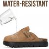 image:imageProject Cloud Chunky Kids Clogs  100 Genuine Leather Clogs for Kids with Cork Footbed amp Arch Support  NonSlip Mules amp Sandals for Girls Footwear Little BentonChunkyTan Suede