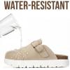 image:imageProject Cloud Chunky Kids Clogs  100 Genuine Leather Clogs for Kids with Cork Footbed amp Arch Support  NonSlip Mules amp Sandals for Girls Footwear Little BentonChunkyBeige Suede