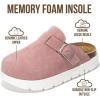 image:imageProject Cloud Chunky Kids Clogs  100 Genuine Leather Clogs for Kids with Cork Footbed amp Arch Support  NonSlip Mules amp Sandals for Girls Footwear Little BentonChunkyPink Suede