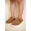 image:imageProject Cloud Chunky Kids Clogs  100 Genuine Leather Clogs for Kids with Cork Footbed amp Arch Support  NonSlip Mules amp Sandals for Girls Footwear Little BentonChunkyChestnut Suede
