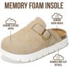 image:imageProject Cloud Chunky Kids Clogs  100 Genuine Leather Clogs for Kids with Cork Footbed amp Arch Support  NonSlip Mules amp Sandals for Girls Footwear Little BentonChunkyBeige Suede