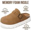 image:imageProject Cloud Chunky Kids Clogs  100 Genuine Leather Clogs for Kids with Cork Footbed amp Arch Support  NonSlip Mules amp Sandals for Girls Footwear Little BentonChunkyChestnut Suede
