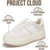 image:imageProject Cloud Fashion Platform Sneakers for Kids 2026  Lightweight Memory Foam Insole Kids Shoes  Durable amp NonSlip Lace up Trendy Platform Kids Sneakers Little NitaOffwhite