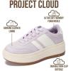 image:imageProject Cloud Fashion Platform Sneakers for Kids 2026  Lightweight Memory Foam Insole Kids Shoes  Durable amp NonSlip Lace up Trendy Platform Kids Sneakers Little NitaSweet Purple