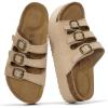image:imageProject Cloud 100 Genuine Leather Platform Sandals Women Footwear  Comfortable Wedges with Memory Foam Insole  Non Slip 3Strap Summer Sandals for Women 2026 DyanNude