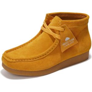 image:imageProject Cloud 100 Genuine Leather Ankle Boots for Women  Lightweight amp Non Slip Womens Shoes  Memory Foam Insole Chukka Boots  Water Resistant Fashion Shoes for Women 2026 Wally BootMustard