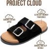 image:imageProject Cloud Platform Summer Sandals for Women 2026  Comfortable and Adjustable Straps Summer Slides with Memory Foam Insole  NonSlip Casual Womens SandalsBlack