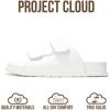 image:imageProject Cloud Platform Summer Sandals for Women 2026  Comfortable and Adjustable Straps Summer Slides with Memory Foam Insole  NonSlip Casual Womens SandalsSleek White