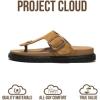 image:imageProject Cloud Platform Summer Sandals for Women 2026  Comfortable and Adjustable Straps Summer Slides with Memory Foam Insole  NonSlip Casual Womens SandalsThong Chestnut